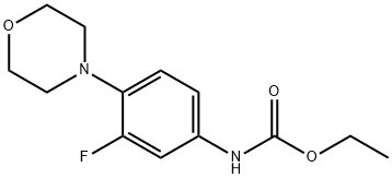 Carbamic acid, [3-fluoro-4-(4-morpholinyl)phenyl]-, ethyl ester Structure
