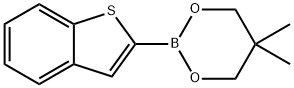 2-(benzo[b]thiophen-2-yl)-5,5-dimethyl-1,3,2-dioxaborolane Structure