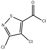 3,4-dichloroisothiazole-5-carbonyl chloride 구조식 이미지
