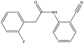 N-(2-cyanophenyl)-2-(2-fluorophenyl)acetamide Structure