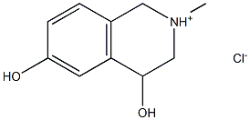 2-methyl-1,2,3,4-tetrahydroisoquinolin-2-ium-4,6-diol,chloride Structure