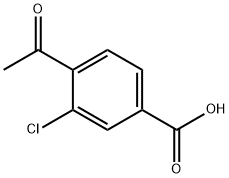 4-Acetyl-3-chlorobenzoic acid Structure
