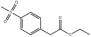 Benzeneacetic acid, 4-(methylsulfonyl)-, ethyl ester Structure