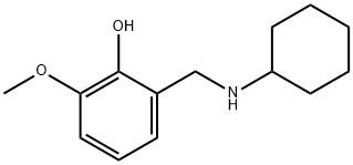 2-[(cyclohexylamino)methyl]-6-methoxyphenol 구조식 이미지