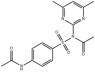 Acetamide, N-[[4-(acetylamino)phenyl]sulfonyl]-N-(4,6-dimethyl-2-pyrimidinyl)- Structure