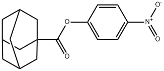 4-nitrophenyl 1-adamantanecarboxylate 구조식 이미지