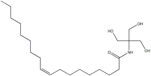 9-Octadecenamide, N-[2-hydroxy-1,1-bis(hydroxymethyl)ethyl]-, (9Z)- Structure