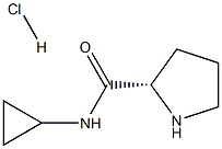 (S)-N-cyclopropylpyrrolidine-2-carboxamide hydrochloride Structure