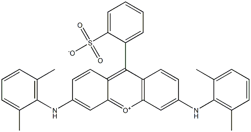 Xanthylium,3,6-bis[(2,6-dimethylphenyl)amino]-9-(2-sulfophenyl)-,innersalt Structure