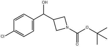 tert-butyl 3-((4-chlorophenyl)(hydroxy)methyl)azetidine-1-carboxylate Structure