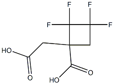 1-(carboxymethyl)-2,2,3,3-tetrafluorocyclobutane-1-carboxylic acid Structure