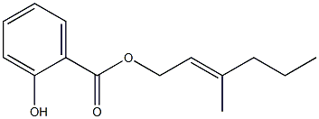 (2E)-3-methylhex-2-en-1-yl 2-hydroxybenzoate Structure