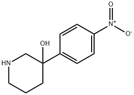 3-(4-nitrophenyl)piperidin-3-ol 구조식 이미지