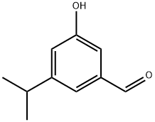 Benzaldehyde, 3-hydroxy-5-(1-methylethyl)- Structure