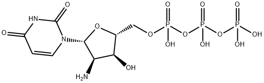 2'-Amino-2'-deoxyuridine-5'-triphosphate 구조식 이미지