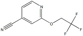 2-(2,2,2-trifluoroethoxy)pyridine-4-carbonitrile Structure