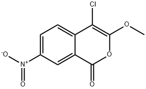 4-chloro-3-methoxy-7-nitroisochromen-1-one Structure
