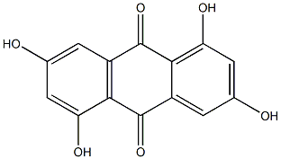 1,3,5,7-tetrahydroxy-9,10-anthracenedione Structure