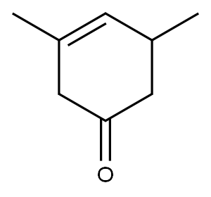 3,5-Dimethyl-3-cyclohexenone 구조식 이미지