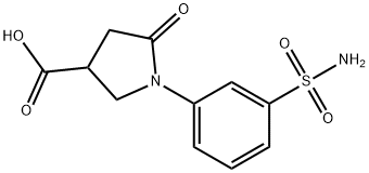 5-oxo-1-(3-sulfamoylphenyl)pyrrolidine-3-carboxylic acid 구조식 이미지