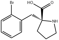 2-[(2-Bromophenyl)Methyl]-DL-Proline Structure