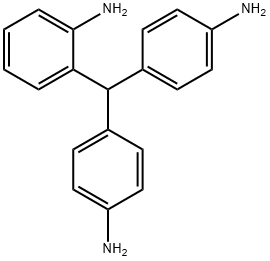 Benzenamine, 2-[bis(4-aminophenyl)methyl]- Structure