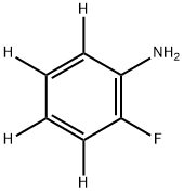 2-Aminofluorobenzene-3,4,5,6-d4 Structure