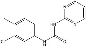 1-(3-CHLORO-4-METHYLPHENYL)-3-(2-PYRIMIDINYL)UREA Structure