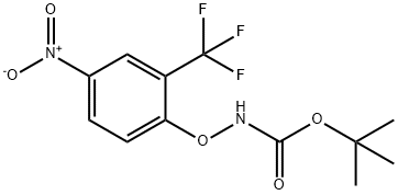 tert-butyl (4-nitro-2-(trifluoromethyl)phenoxy)carbamate Structure