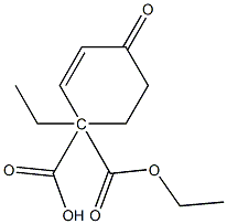 Diethyl4-oxocyclohex-2-ene-1,1-dicarboxylate 구조식 이미지