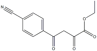 ethyl 4-(4-cyanophenyl)-2,4-dioxobutanoate Structure