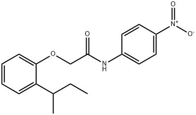 2-[2-(sec-butyl)phenoxy]-N-(4-nitrophenyl)acetamide Structure