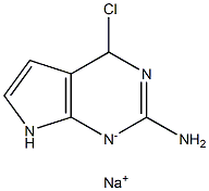4-Chloro-7H-pyrrolo[2,3-d]pyriMidin-2-aMine sodiuM salt Structure