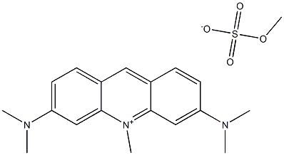 Acridinium, 3,6-bis(dimethylamino)-10-methyl-, methyl sulfate 구조식 이미지