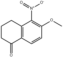 1(2H)-Naphthalenone, 3,4-dihydro-6-methoxy-5-nitro- 구조식 이미지