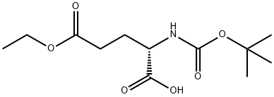 (S)-2-((tert-butoxycarbonyl)amino)-5-ethoxy-5-oxopentanoic acid Structure