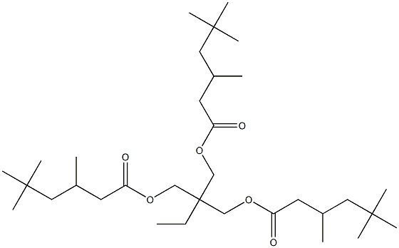 2-ethyl-2-(((3,5,5-trimethylhexanoyl)oxy)methyl)propane-1,3-diyl bis(3,5,5-trimethylhexanoate) Structure