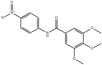 3,4,5-trimethoxy-N-(4-nitrophenyl)benzamide 구조식 이미지