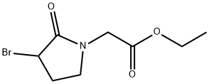 ethyl 2-(3-bromo-2-oxopyrrolidin-1-yl)acetate 구조식 이미지