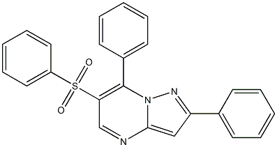 2,7-diphenylpyrazolo[1,5-a]pyrimidin-6-yl phenyl sulfone Structure