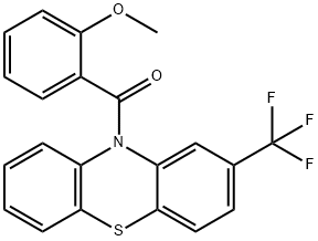 10-(2-methoxybenzoyl)-2-(trifluoromethyl)-10H-phenothiazine 구조식 이미지