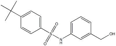 4-tert-butyl-N-[3-(hydroxymethyl)phenyl]benzenesulfonamide Structure