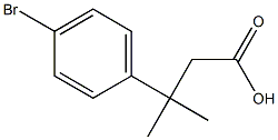 3-(4-Bromophenyl)-3-methylbutanoicacid Structure