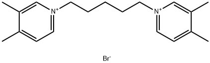 1,1'-PENTAMETHYLENEBIS(3,4-DIMETHYLPYRIDINIUM BROMIDE) Structure