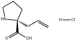 Proline, 2-(2-propenyl)-, hydrochloride Structure