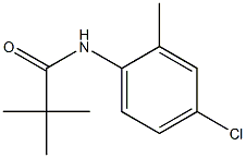 N-(4-chloro-2-methylphenyl)-2,2-dimethylpropanamide Structure