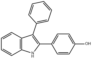 4-(3-phenyl-1H-indol-2-yl)phenol Structure
