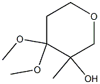 4,4-dimethoxy-3-methyltetrahydro-2H-pyran-3-ol Structure