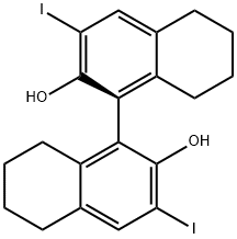 (S)-3,3'-diiodo-5,5',6,6',7,7',8,8'-octahydro-1,1'-binaphthalene Structure