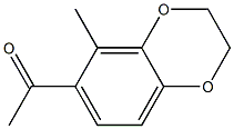 5-Methyl-6-acetyl-1,4-benzodioxane Structure